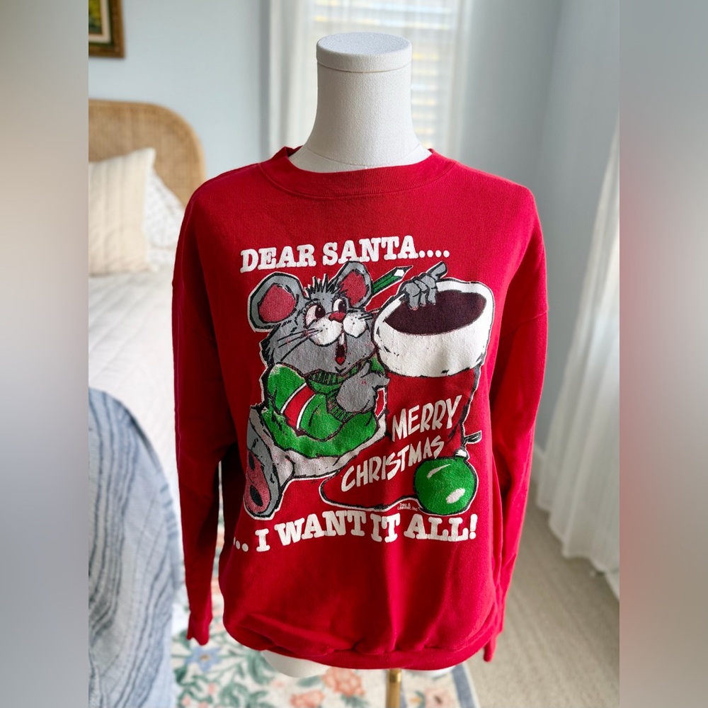 Vintage Christmas Mouse Sweatshirt
